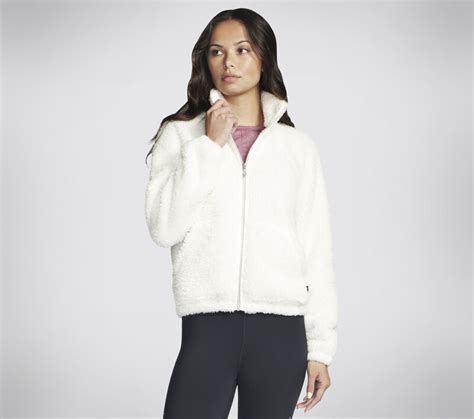 skechers go snuggle jacket|skechers sherpa.